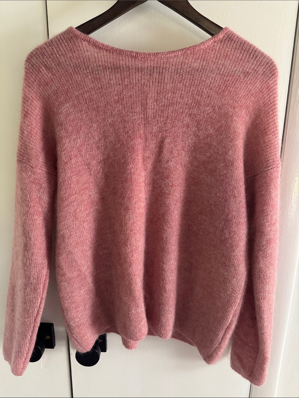 Sezane Gaspard Cardigan in rosewood - Picture 4 of 5